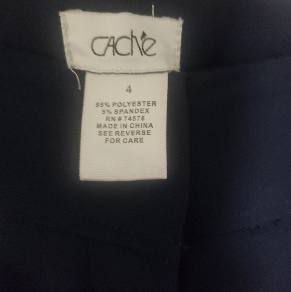 SALE$8.  Cashe' Navy Blue Pants - Picture 4 of 9